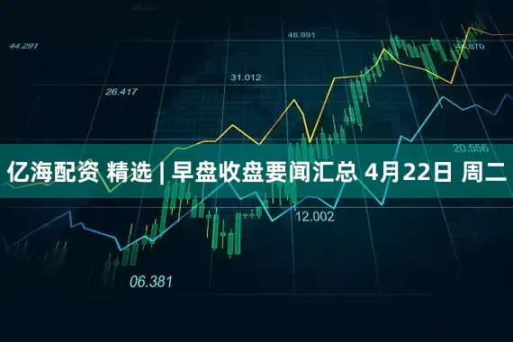 亿海配资 精选 | 早盘收盘要闻汇总 4月22日 周二