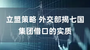 立盟策略 外交部揭七国集团借口的实质