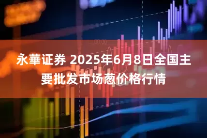 永華证券 2025年6月8日全国主要批发市场葱价格行情